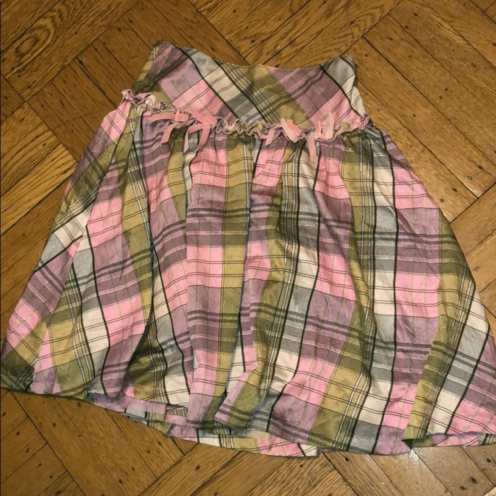 Girls Childrens Place Long plaid  Skirt